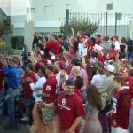 Big Sooner crowd in Waco Big Sooner crowd in Waco