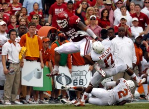 Last year RB Trey Millard had a huge game against Texas.