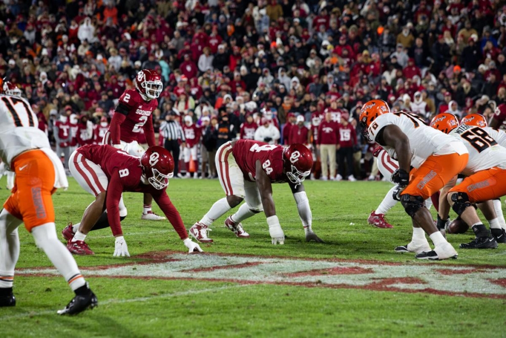 The Sooners pash rush was unable to sack an Arkansas State quarterback.